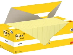 Post-it Notizzettel 3M, 76 x 76 mm, 18+6 Blöcke, Gelb