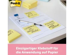Post-it Notizzettel Post-it 5.1 x 3.8 cm, 4 Blöcke à 100 Blatt