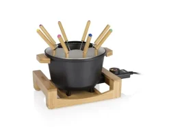 Princess Fondue-Set All-in-One Pure 10 Teile, Schwarz/Braun