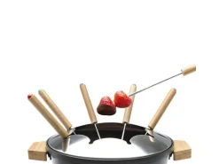 Princess Fondue-Set All-in-One Pure 10 Teile, Schwarz/Braun