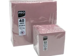 PRO nappe Papierservietten Altrosa 38 cm x 38 cm, 40 Stück