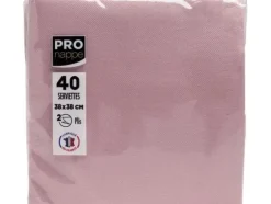 PRO nappe Papierservietten Altrosa 38 cm x 38 cm, 40 Stück