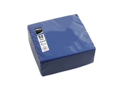 PRO nappe Papierservietten 20 cm x 20 cm, 50 Stück, Blau