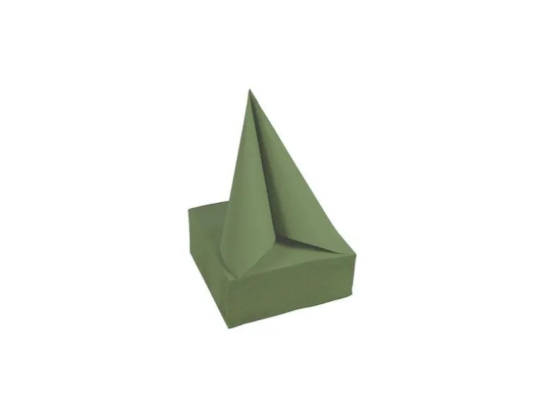 PRO nappe Papierservietten Oliv 38 cm x 38 cm, 40 Stück