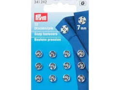 Prym Druckknöpfe Silber, 7 mm
