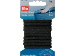 Prym Elastikband Schwarz, 3 m x 5 mm