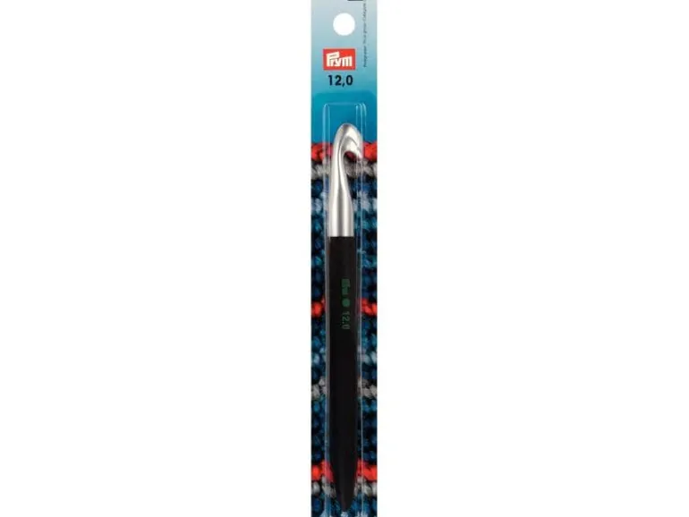 Prym Häkelnadel Softgriff, 12.00 mm Schwarz