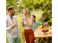 relaxdays Aschenbecher 2er Set Silber