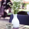 relaxdays Aschenbecher mit Deckel Silber