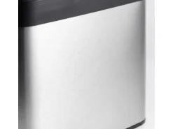 relaxdays Biomüllsammler 4.5 l, Schwarz/Silber