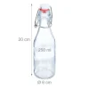 relaxdays Einmachflasche mit Bügelverschluss 250 ml, 24 Stück