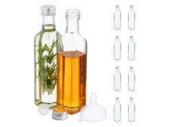 relaxdays Einmachflasche 250 ml, 8 Stück