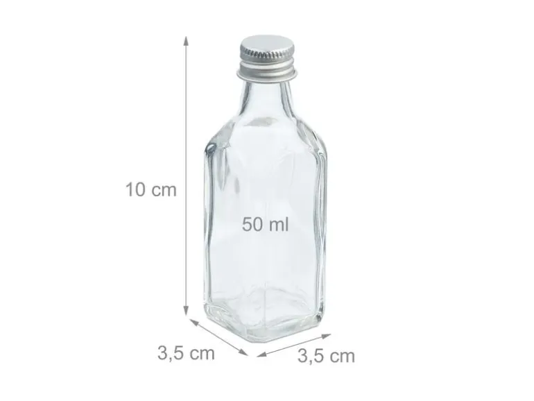 relaxdays Einmachflasche 50 ml, 30 Stück