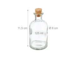 relaxdays Einmachflasche 125 ml, 20 Stück