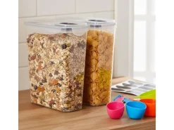 relaxdays Frischhaltedosen-Set, 3.7 l, 6 Stück