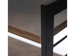 relaxdays Gewürzregal 3 Etagen MDF Metall Industrial-Style