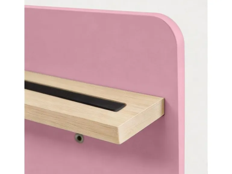relaxdays Hörfigurenregal MDF / Holz, Rosa / Hellbraun