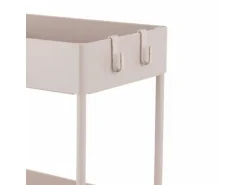 relaxdays Küchenwagen Küchenwagen 39.5 x 38 x 21.5 cm, Beige