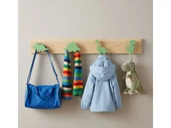 relaxdays Kindergarderobe x , Grün/Braun