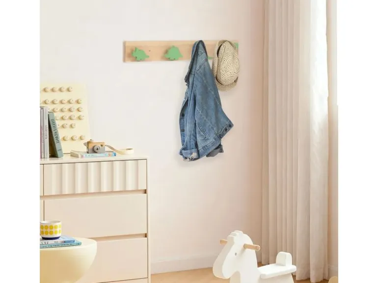 relaxdays Kindergarderobe x , Grün/Braun