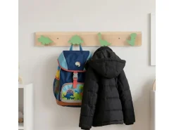 relaxdays Kindergarderobe x , Grün/Braun