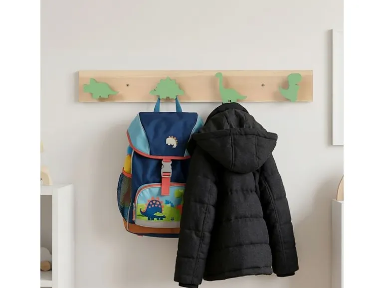 relaxdays Kindergarderobe x , Grün/Braun