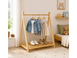 relaxdays Kindergarderobe x , Braun