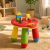relaxdays Kinderhocker Marienkäfer, 25 x 32 cm, Mehrfarbig
