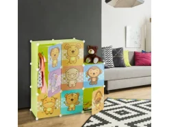 relaxdays Kinderregal mit Stecksystem