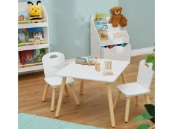 relaxdays Kindersitzgruppe MDF / Kiefern, 3-teilig