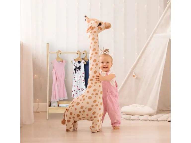 relaxdays Kleiderständer für Kinder 64.5 x 99 cm, Braun