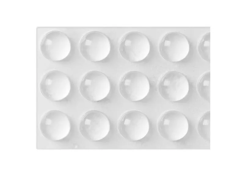 relaxdays Möbelstopper Silikon Transparent 222 Stück