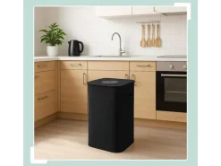 relaxdays Recyclingtasche 100 L Schwarz