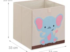relaxdays Spielzeugbox Elefant