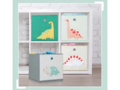 relaxdays Spielzeugbox Tiere 4 Stück