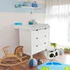 relaxdays Spielzeugkorb Filz Panda