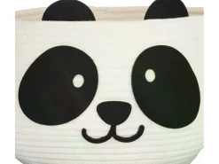 relaxdays Spielzeugkorb Filz Panda