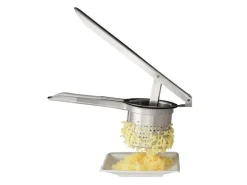 relaxdays Spätzle- und Kartoffelpresse Silber