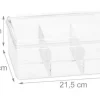 relaxdays Teebeutel-Box Transparent