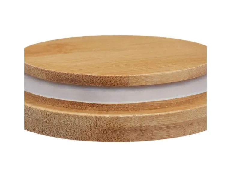 relaxdays Vorratsgläser 1 l, Transparent/Beige/Hellbraun