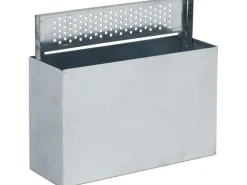 relaxdays Wandascher für aussen Schwarz/Silber