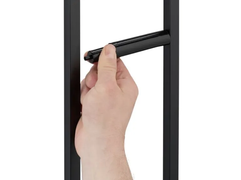 relaxdays WC-Garnitur Edelstahl Bambus Schwarz Hellbraun