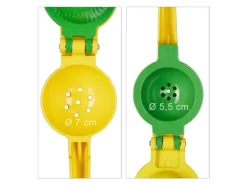 relaxdays Zitruspresse manuell 2 in 1 Gelb
