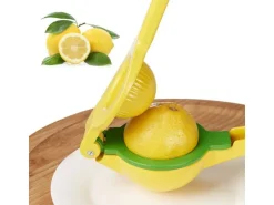 relaxdays Zitruspresse manuell 2 in 1 Gelb