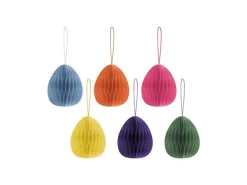 Remember Aufhänger Baumschmuck 6 Stück, Mehrfarbig