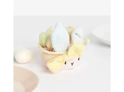 Rico Design Osterbastelset Häkeln Ricorumi Osterkörbchen, Pastell