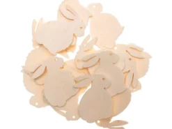 Rico Design Streudeko Hase gross 24 Stück, Nature