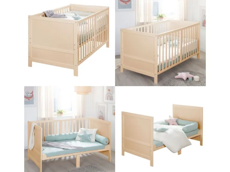roba Babybett Kombi Easy Sleep Natur, 70 x 140 cm