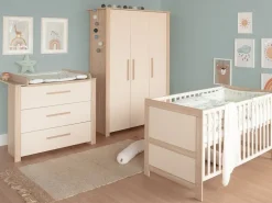 roba Babybett Kombi-Kinderbett Momo, Beige