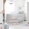 roba Kombi-Kinderbett 70 x 140 cm Lichtgrau Eiche